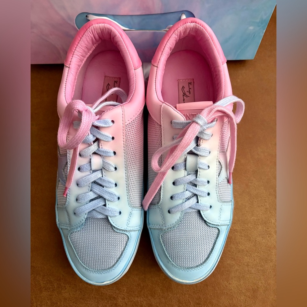 Vintage Havana Double Dip Sneakers Pink/Sky Blue. Size 11 - Picture 2 of 6